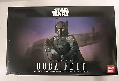 Buy BANDAI STAR WARS Boba Fett 1/12 Scale Plastic Model Kit Figure BNIB • 39.99£