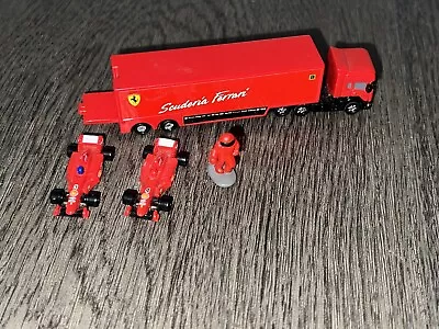 Buy Mattel Hot Wheels F1 Ferrari Team Cars Lorry 1997 RARE Same Size Micro Machines • 44.95£