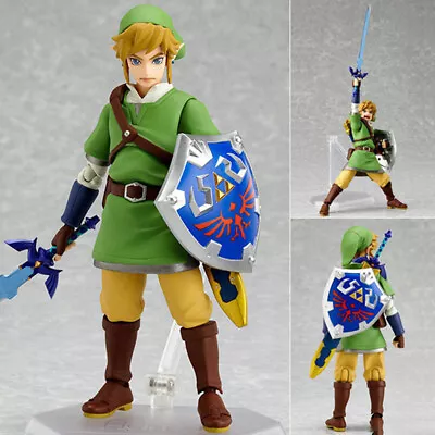 Buy 1Pc The Legend Of Zelda Skyward Sword Link Action Figure Figma Changeable Toy:w: • 13.63£