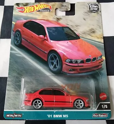 Buy Hot Wheels Premium Car Culture Canyon Warriors 01 BMW M5 #1/5 Real Riders  • 12.95£