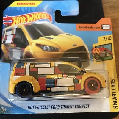 Buy Hot Wheels Ford Transit Connect- HW Art Cars. 7/10. Track Stars - Sealed Packet • 6.69£