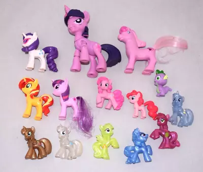 Buy 14x My Little Pony Figures Rarity Twilight Sparkle Pinkie Pie Transparent MD66 • 11.99£