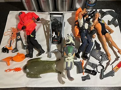 Buy Toys, Job Lot Of Vintage Action Man X3, Vehicle X1, Dog X1 And Bits & Pieces • 21.95£