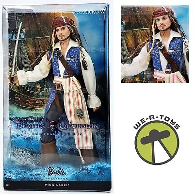 Buy Barbie Pirates Of The Caribbean On Stranger Tides Captain Jack Sparrow Doll NRFB • 206.21£