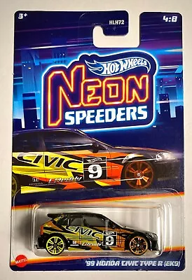 Buy Hot Wheels 2023 - '99 Honda Civic Type R EK9 - Neon Speeders • 9.12£