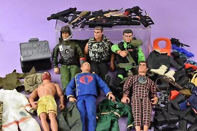 Buy Action Men Job Lot 2.2kg Vintage 1990s 6 Dolls & Assorted Accesories & Clothes • 29.99£