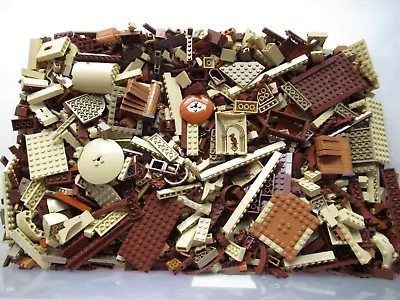 Buy Mixed Bulk Joblot Bundle 3.8kg Tan Brown Lego Bricks Pieces Harry Potter Castle • 26£