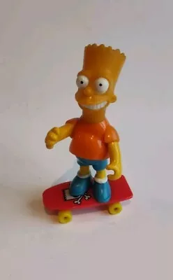 Buy Vintage The Simpsons BART SIMPSON 3.5 In Mattel Figure 1990 With Skateboard Rare • 8£