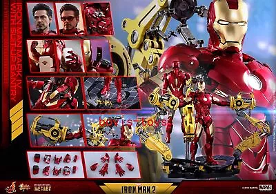 Buy New Hot Toys MMS462D22 Iron Man2 MK4 MARK IV With Kit Gantry 1/6 Figure • 866.59£