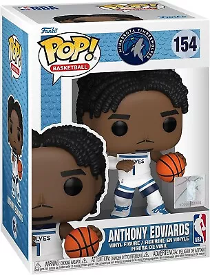 Buy ANTHONY EDWARDS Minnesota Timberwolves ORIGINAL FUNKO POP NBA BASKETBALL FIGURE 154 • 21.39£
