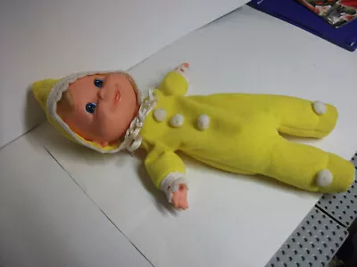 Buy Original 1970 Mattel Baby Beans Doll, Yellow Suit Blue Eyes Bonnet Vgc Beanbag • 12.99£