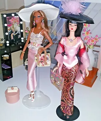 Buy Barbie SILKSTONE GOLD Label & Basics Black Label & ACCESSORIES 2 Doll MATTEL • 100.14£