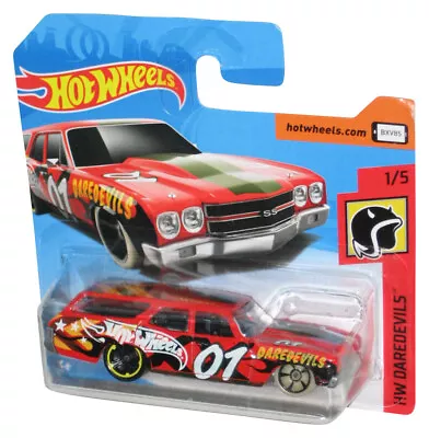 Buy Hot Wheels HW Daredevils (2017) Red '70 Chevelle SS Wagon Toy Car 1/5 - (Short C • 14.57£