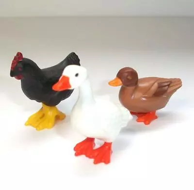 Buy Playmobil   Preowned Goose, Duck & Cockerel For Animal Clinic / Farm / Bird Sets • 4.50£