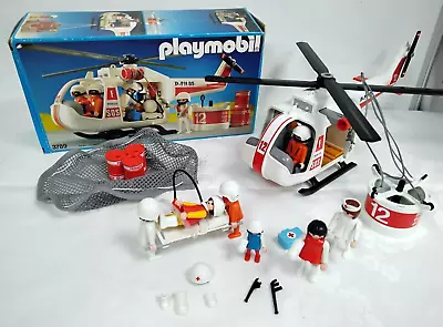 Buy PLAYMOBIL 3789 Rescue Helicopter (2 Tiny Bits Missing But Has Extras!) - SB11 • 24£