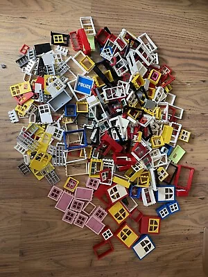 Buy Joblot Of Lego Windows Doors Frames Fencing Etc Vintage ? • 14.99£