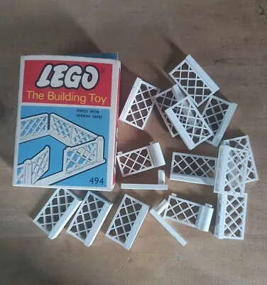 Buy RARE Vintage Lego The Building Toy System 494 White Fences And Gates 1966/67 • 12£