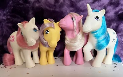 Buy G1 Hasbro My Little Pony Vintage Common/Custom Bait/Play/Poor Condition Lot Of 4 • 2.20£