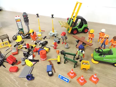 Buy Playmobil Mechanics, Garage, Workmen, Construction Bundle Shell + Accessories • 9.99£