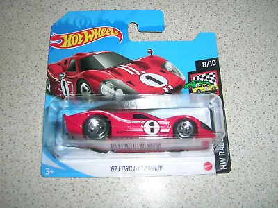 Buy Hot Wheels Race Day '67 Ford Gt40 Mk Iv In Red Short Card • 6.29£