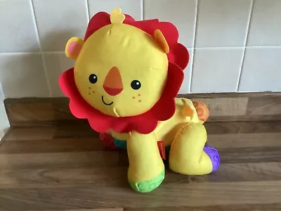 Buy Fisher Price Touch & Crawl Along With Me Interactive Lion Baby Toy • 5.50£