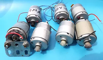 Buy Seven Small Low Voltage Motors, Working, Tested At 12 Volts • 12£