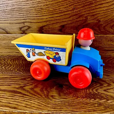 Buy Vintage 1980s Fisher Price Tipper Dump Truck Toy Push Along Collectable Vgc • 18.69£