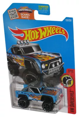 Buy Hot Wheels HW Daredevils 8/10 (2015) Blue Custom Ford Bronco Toy Truck 153/250 • 12.62£