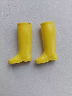 Buy Vintage Barbie Shoes Boots Yellow 1960s • 9.10£