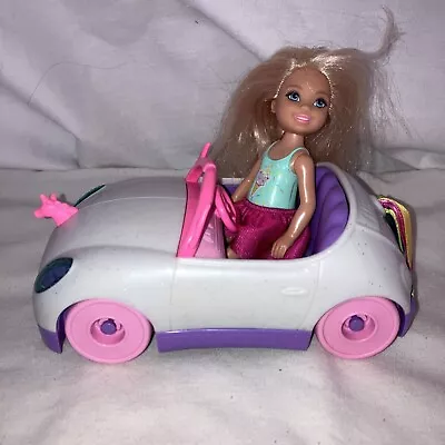 Buy (30) Gorgeous Mattel Barbie Chelsea Unicorn Car With Chelsea Doll • 5.99£