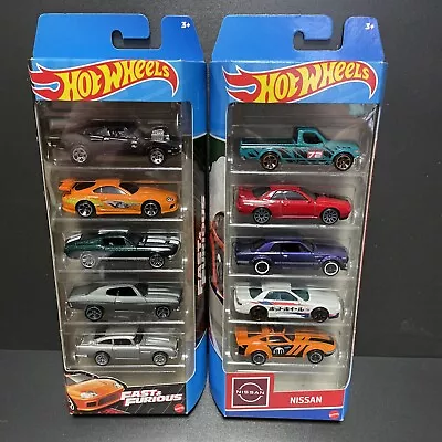 Buy Hot Wheels Fast And Furious 5 HLY70 And Nissan 5 Pack HLY73 • 24.99£