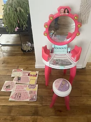 Buy Barbie Vanity Table Makeuo Desk For Kids Child • 18.99£