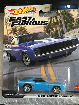 Buy Hot Wheels Premium Fast And Furious 1969 Chevy Camaro • 9.99£