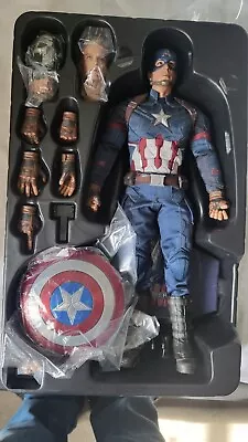 Buy Hot Toys  Avengers CAPTAIN AMERICA CIVIL WAR FIGURE • 165£