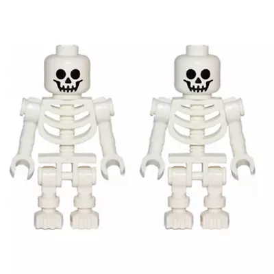 Buy LEGO 2x Skeleton Skull Halloween Minifigures GEN047 Spooky Haunted Castle Pirate • 3.95£
