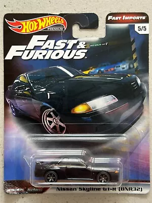 Buy Hot Wheels Premium Fast And Furious NISSAN SKYLINE GT-R R32 Fast Imports BNR32 • 29.99£