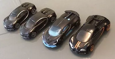 Buy Hot Wheels Bugatti Bundle - Chiron (2018) X 2, Veyron (2020) & M/Box Divo (2019) • 25.99£