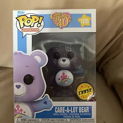 Buy Funko Pop! Animation: Care Bears 40th Anniversary - Care-a-Lot Bear Figure CHASE • 32£