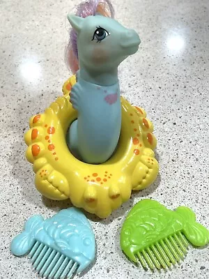 Buy VTG MLP  G1 My Little Pony  Salty Sea Ponies Sea Pony With Float Combs Complete • 49.70£