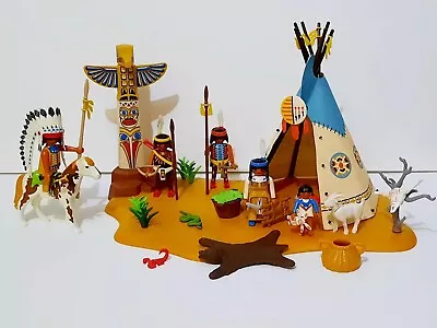 Buy Playmobil Western Playset, Native Americans, Indian Camp, Tent, Goat, Family • 19.90£