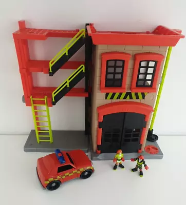 Buy Fisher Price Imaginext  Fire Station And Rescue Team Car Play Set • 14.99£