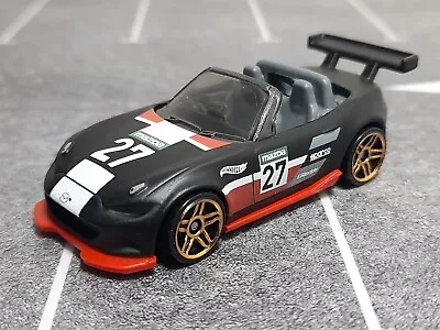 Buy Hot Wheels Mazda MX-5 Miata 2015 Matt Black  New Loose 1/64 • 5.49£