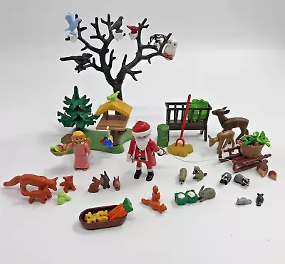Buy PLAYMOBIL 4155 Father Christmas Santa In The Forest Woodland Animals • 9.99£