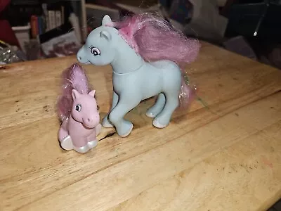 Buy 2 X Vintage 1990s Lanard Ponies Similar To My Little Pony Mother And Baby • 20£