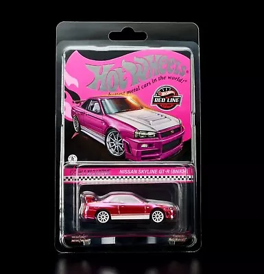 Buy Pink Nissan Skyline GTR R34 Hot Wheels RLC Red Line Club Spectraflame • 89.99£