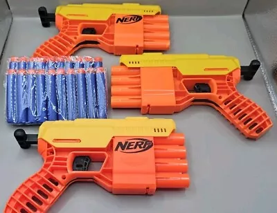 Buy 3x Nerf Alpha Strike Fang QS-4 Foam Dart Blaster With 20 Darts Tactical Orange • 13.99£