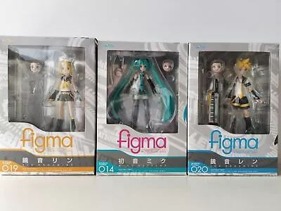 Buy Figma Hatsune VOCALOID Hatsune Miku Kagamine Rin & Len  Max Factory Set Of 3 • 143.29£