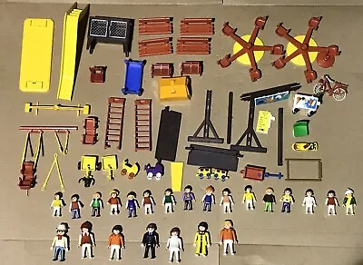 Buy 25x Playmobil Figures And Playground/ Fair Ground Parts • 15£