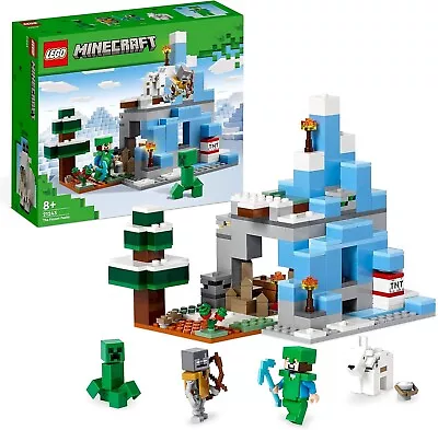 Buy Lego Minecraft The Frozen Peaks 21243 Building Set Toy 304 Pieces For Ages 8+ • 24.99£