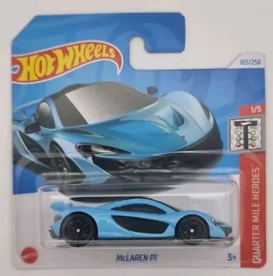 Buy Hot Wheels McLaren P1 165/250 Quarter Mile Heroes 1/5 2024 Blue HTB85 • 4.99£